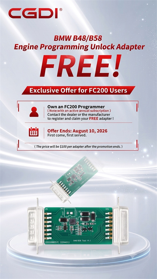 CG FC200 BMW B48 B58 ECU Unlock Adapter